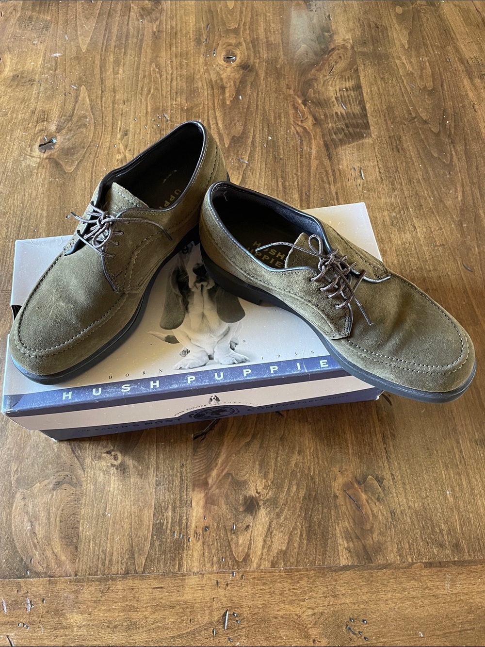 HUSH PUPPIES Suede Green 6